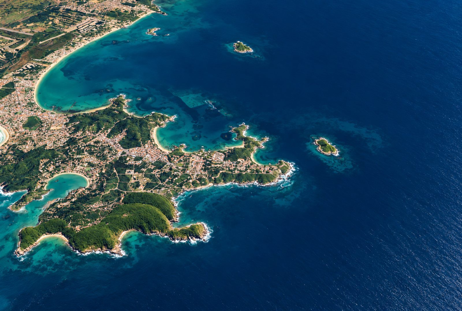 Map of the Búzios boat tour route